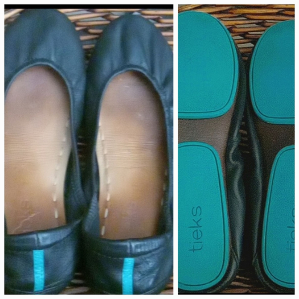 Black Tieks Ballet flats size 7